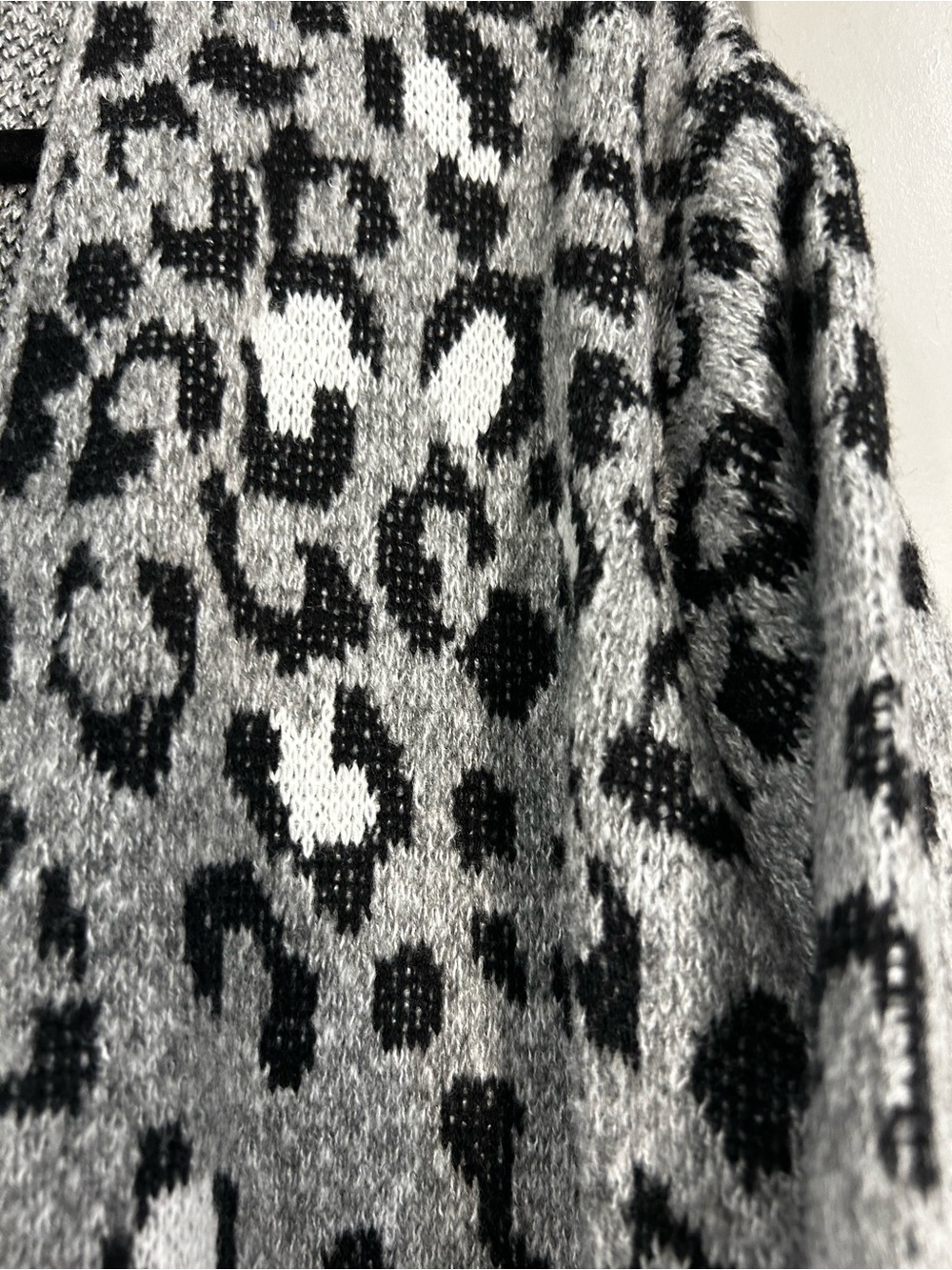 Nine West | Open-Front Cardigan | Women’s | Grey and Black Leopard | XXL - Picture 3 of 12